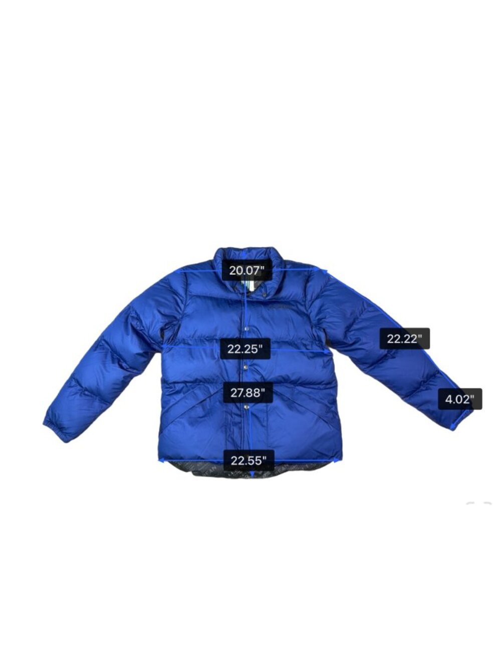 L.L. Bean Mens Colbalt Blue Down Jacket With Tags Warm Winter Sz M - Picture 13 of 13